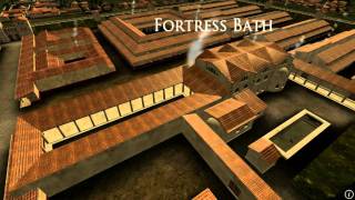 Animation of ancient Roman Fort in Caerleon Wales [upl. by Euqinorev]