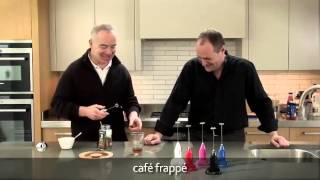 How to make a frappé coffee using an aerolatte milk frother [upl. by Iclehc]