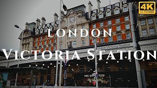 London Victoria Station Walk Through England 4K [upl. by Oiril]