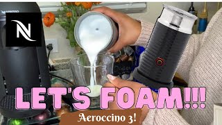 How To Foam Milk With Aeroccino 3 Make Coffee With Foam Tips amp Tricks  Easy Foamed Latte Recipe [upl. by Goldberg]