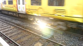 Merseyrail 507 009 making arcs at Birkdale station [upl. by Eniak]